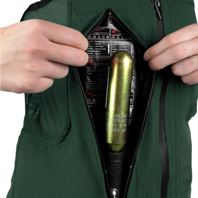 Spark - Volwassen Airbag Vest Donkergroen