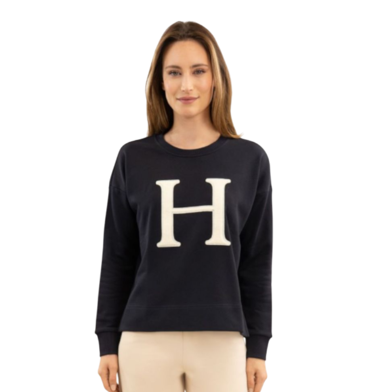 Harcour - Sweat à manches longues femme Batista marine | - Ohlala