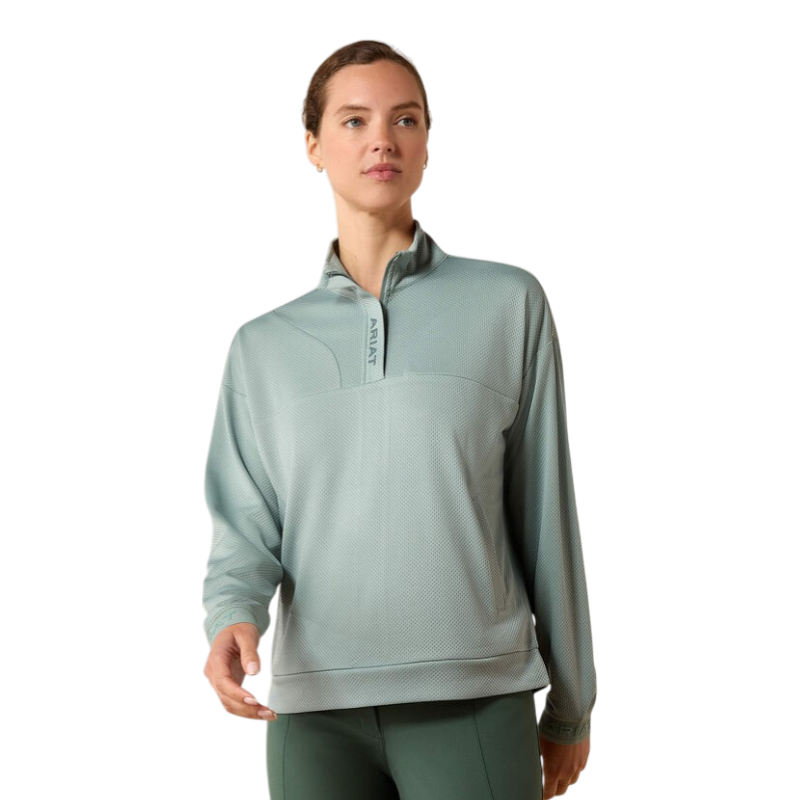 Ariat - Sweat manches longues femme Breathe chinois green | - Ohlala