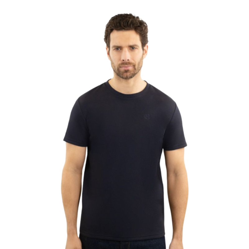 Harcour - T-shirt à manches courtes homme Titouan marine | - Ohlala