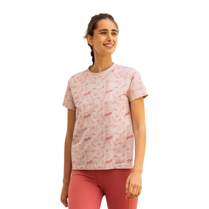 Harcour - T-shirt manches courtes femme Tabatha JouyPink | - Ohlala
