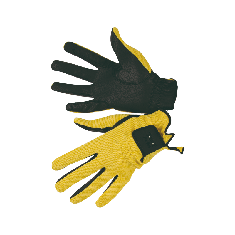 TdeT - Gants d'équitation Club jaune | - Ohlala