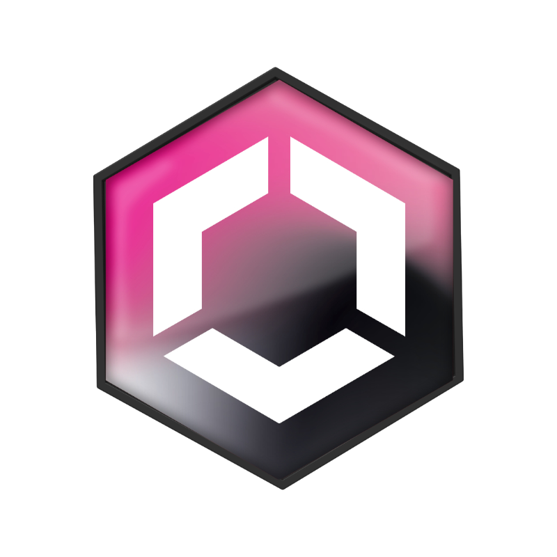 Flex On - Trex On helmet sticker in pink/black