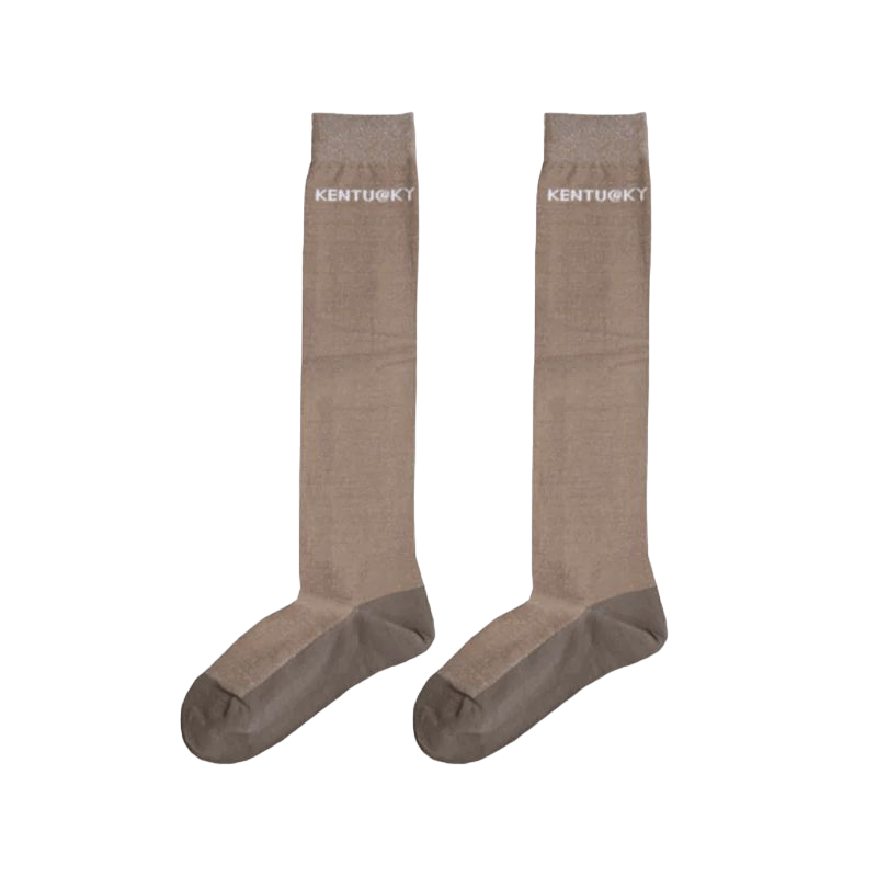 Kentucky Horsewear - Chaussettes Glitter beige (x1) | - Ohlala