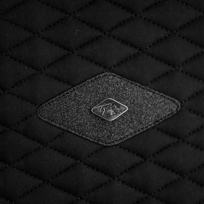 Pénélope - Tapis de selle Calisson noir/ noir | - Ohlala