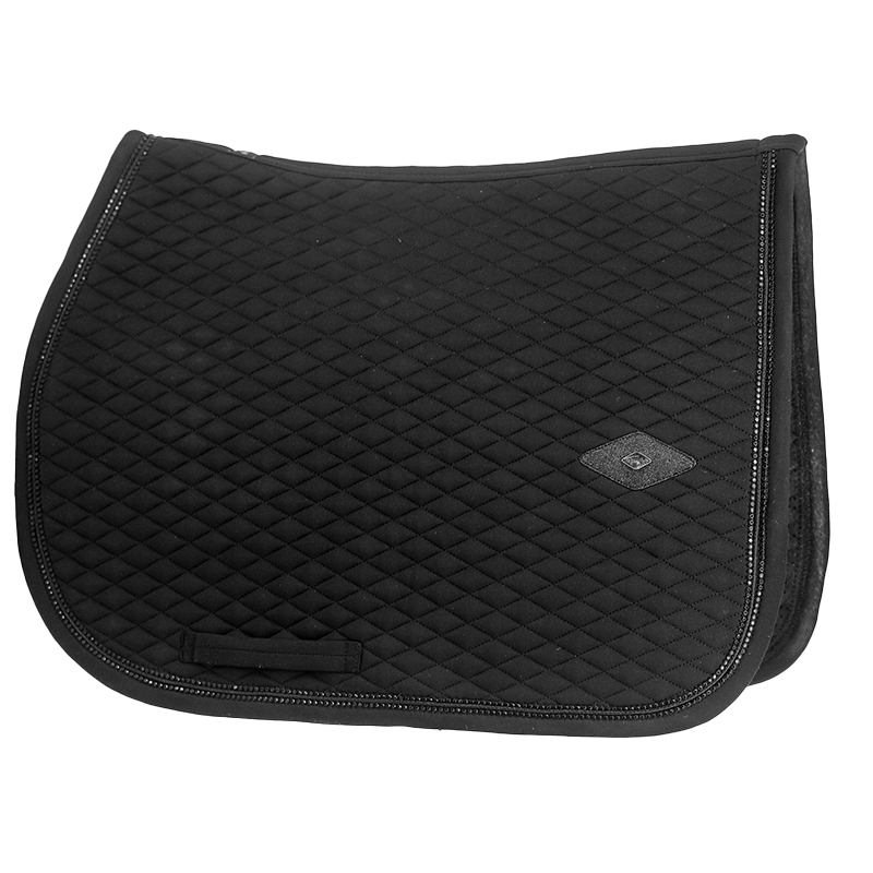 Pénélope - Tapis de selle Calisson noir/ noir | - Ohlala