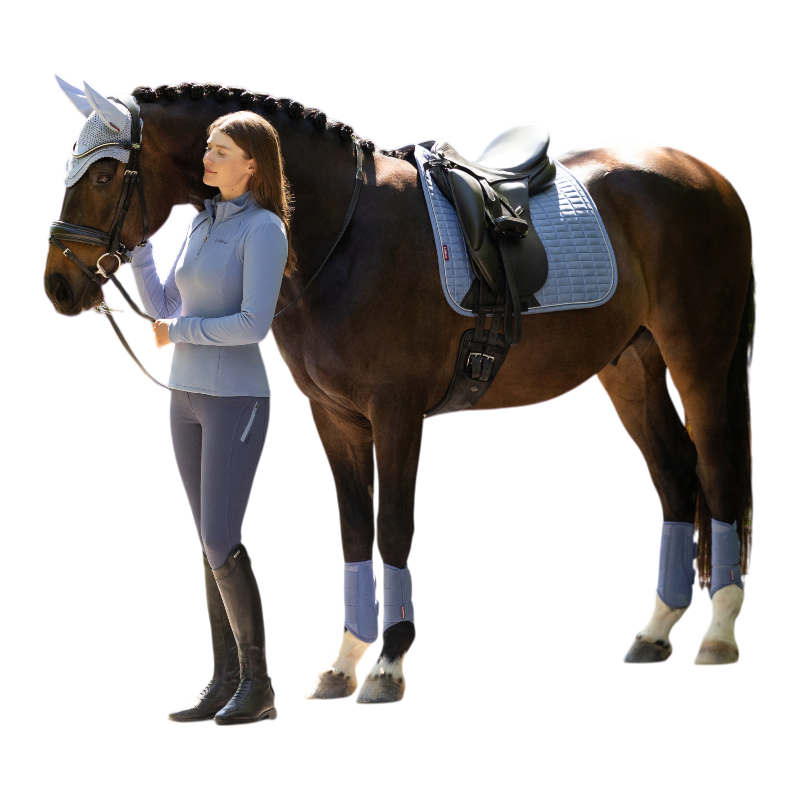 LeMieux - Tapis de dressage Suede powder blue | - Ohlala