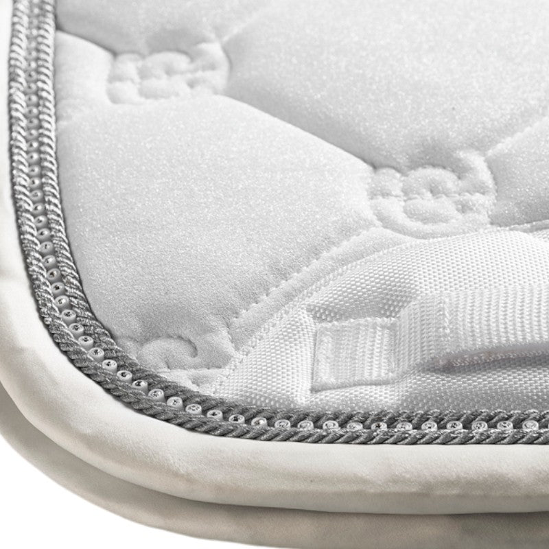Equestrian Stockholm - Tapis de dressage Timeless White Glimmer blanc | - Ohlala