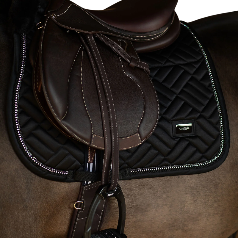 Equestrian Stockholm - Tapis de selle Crystal noir