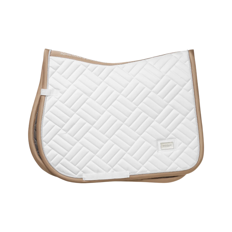 Equestrian Stockholm - Tapis de selle Modern White blanc/ sand | - Ohlala