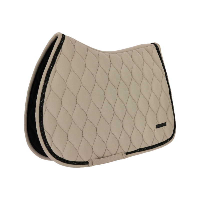 Equithème - Tapis de selle Pearl taupe | - Ohlala