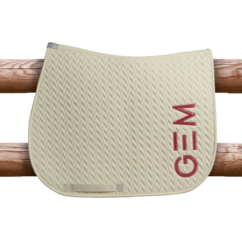 GEM - Tapis de selle Ten vanille/ rose