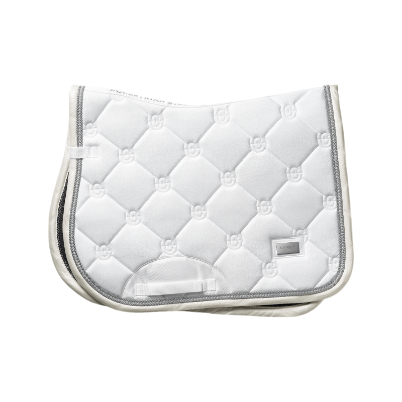 Equestrian Stockholm - Tapis de selle Timeless White Glimmer blanc | - Ohlala
