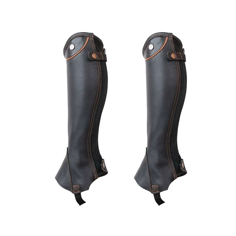 TdeT - Mini Chaps Schubert noir/liseret marron | - Ohlala