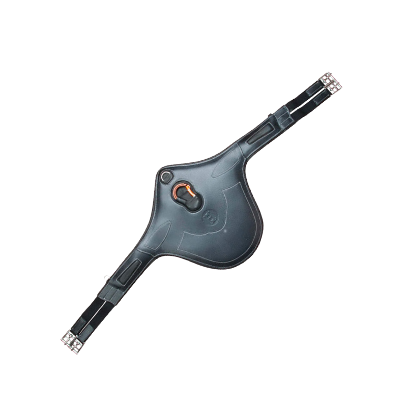 TdeT - Sangle bavette en cuir grainé noir | - Ohlala