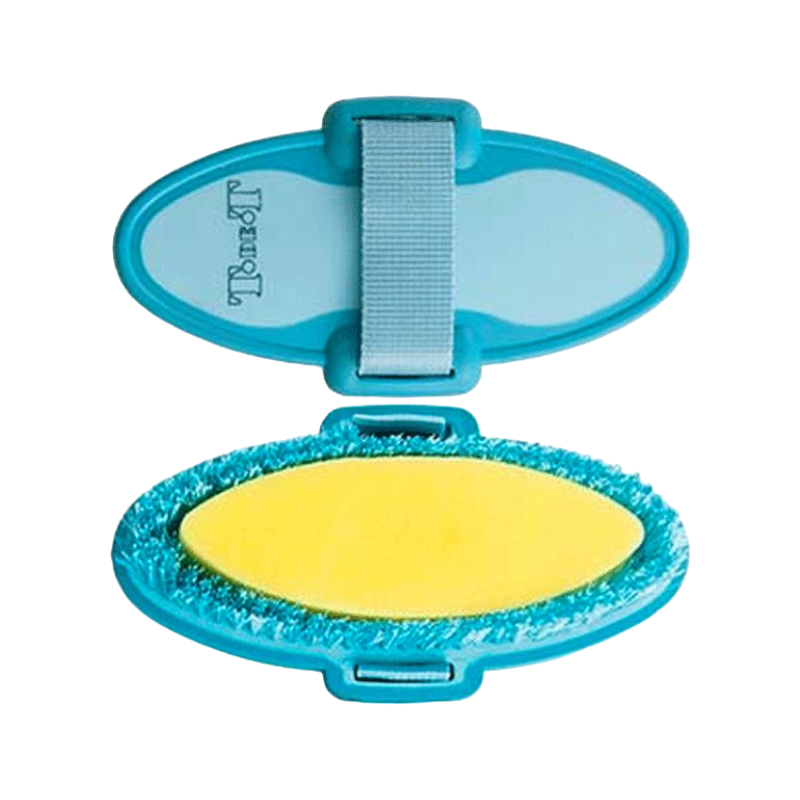 TdeT -  Brosse éponge bicolore turquoise/bleu ciel | - Ohlala