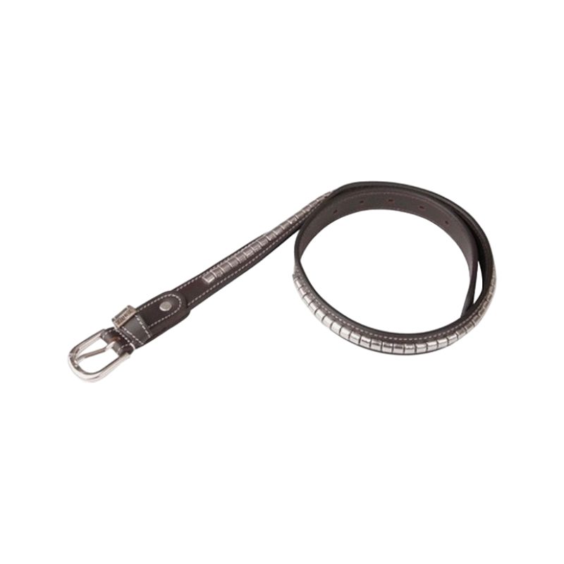 TdeT - Ceinture Clincher havane foncé/ blanc | - Ohlala