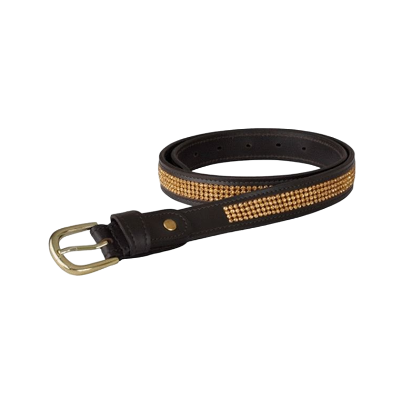 TdeT - Ceinture Strass havane foncé | - Ohlala