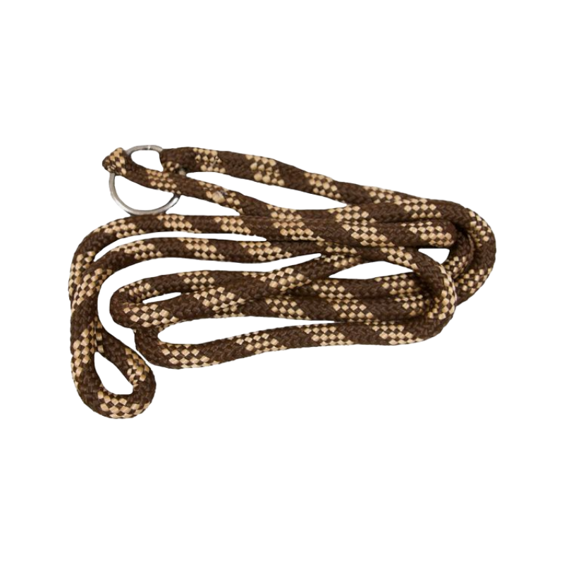 TdeT - Cordelette en corde avec anneau marron/beige | - Ohlala
