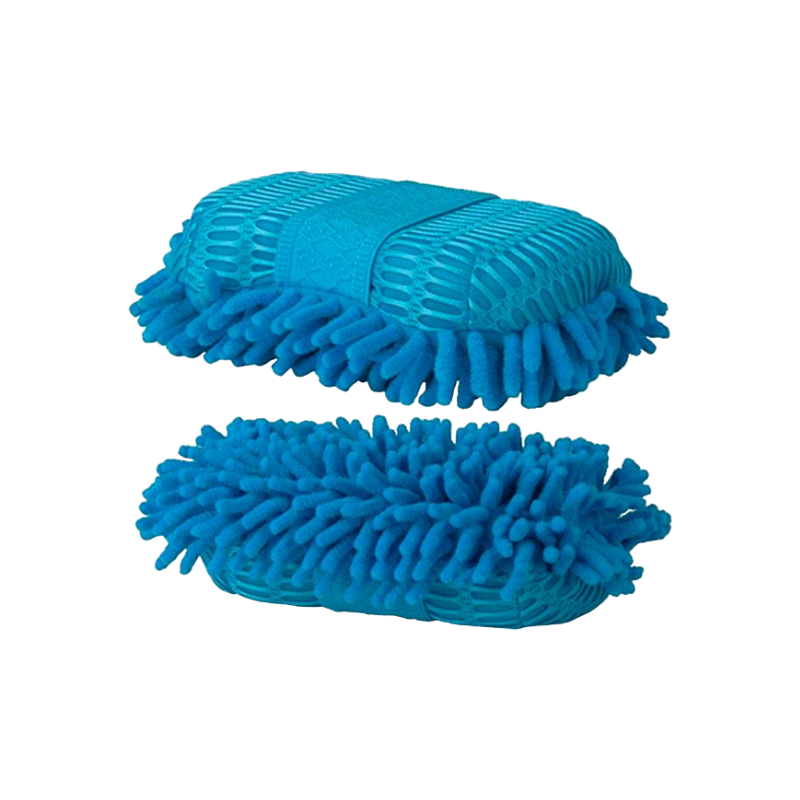 TdeT -  Éponge  mesh et micro-fibre bleu ciel | - Ohlala