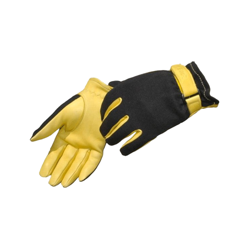 TdeT - Gants maille et daim gold | - Ohlala