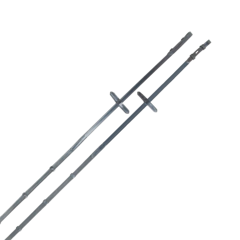 TdeT - Rênes main caoutchouc de Hunter et arrêtoirs en cuir noir | - Ohlala