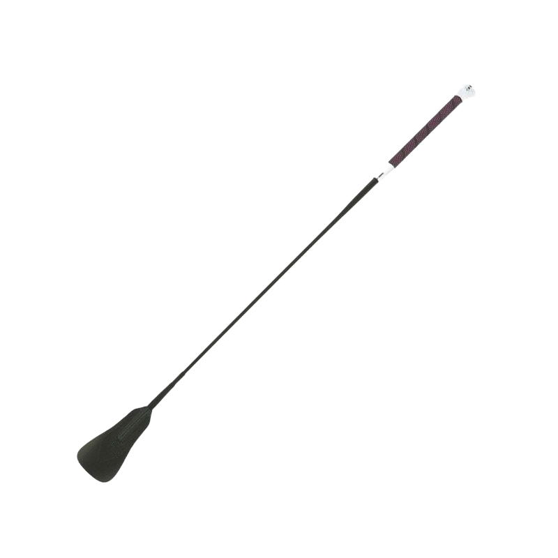 Whip&Go - Cravache Soft picot noir/ rose | - Ohlala