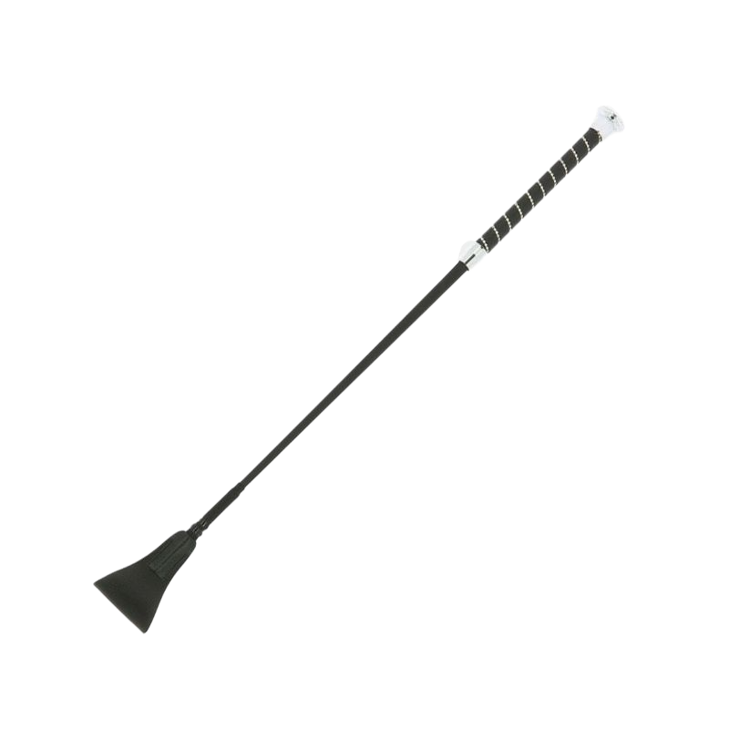 Whip&Go - Cravache Torsade noir strass | - Ohlala