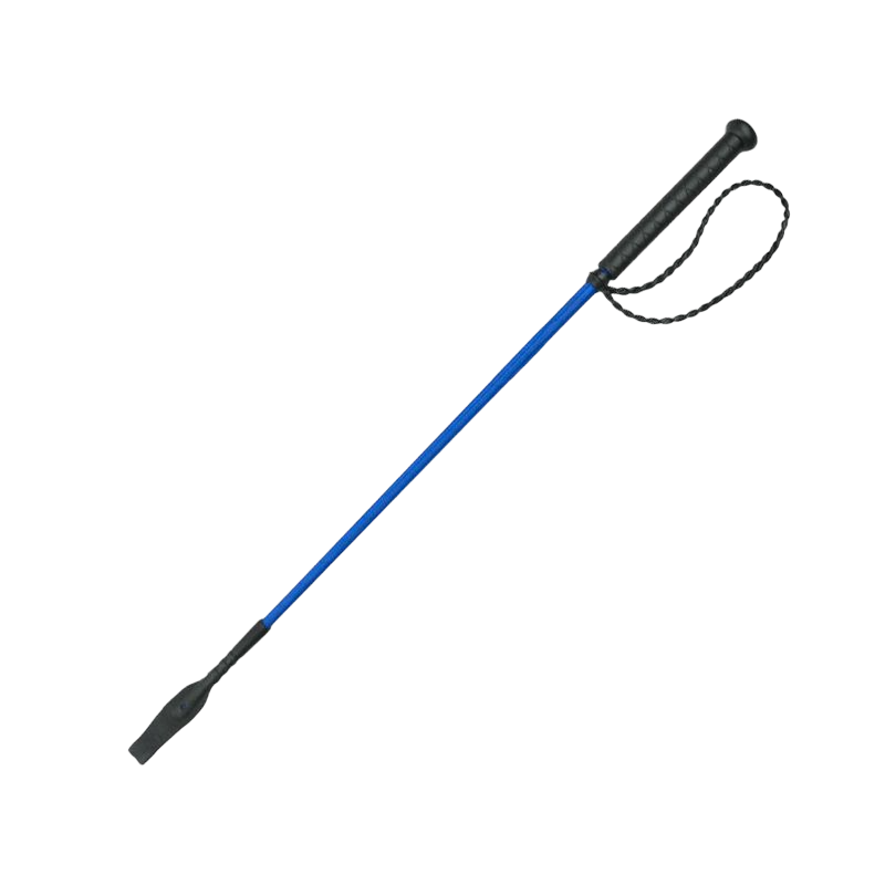 Whip&Go - Cravache Twist à poignée bleu roi 65 cm | - Ohlala