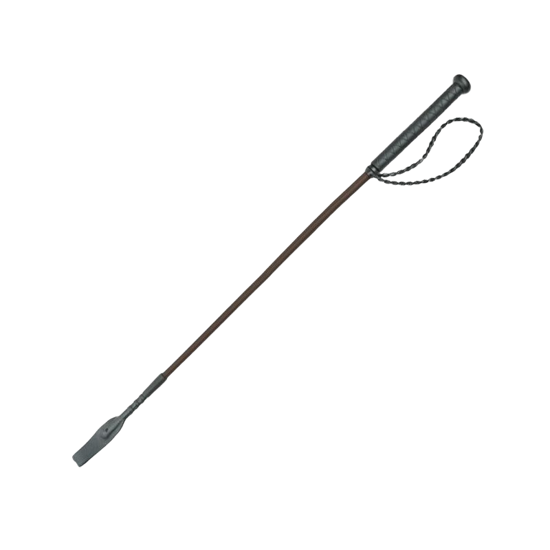 Whip&Go - Cravache Twist à poignée marron 65 cm | - Ohlala