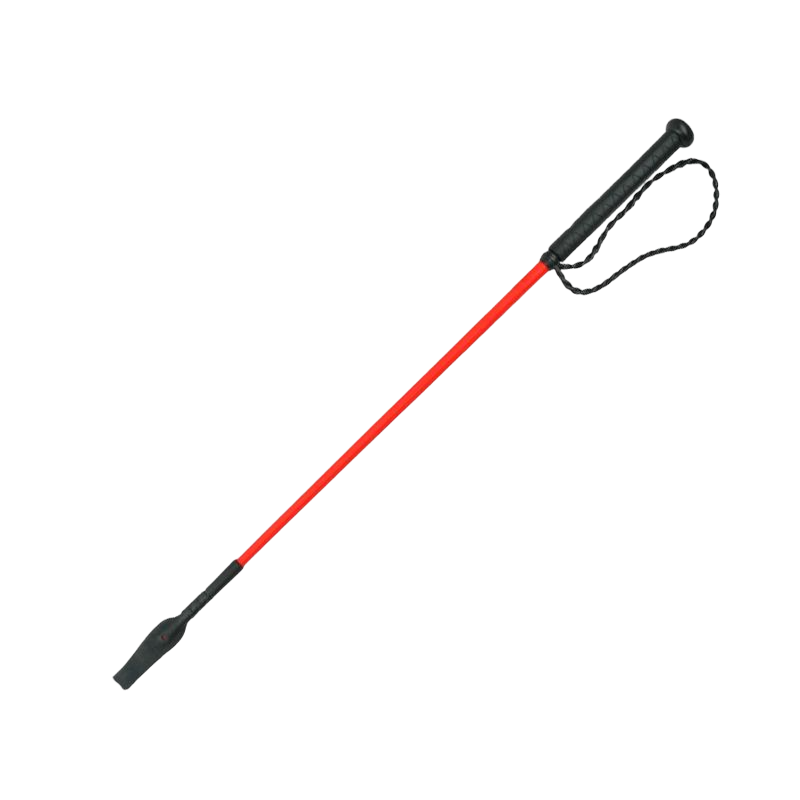 Whip&Go - Cravache Twist à poignée rouge 65 cm | - Ohlala