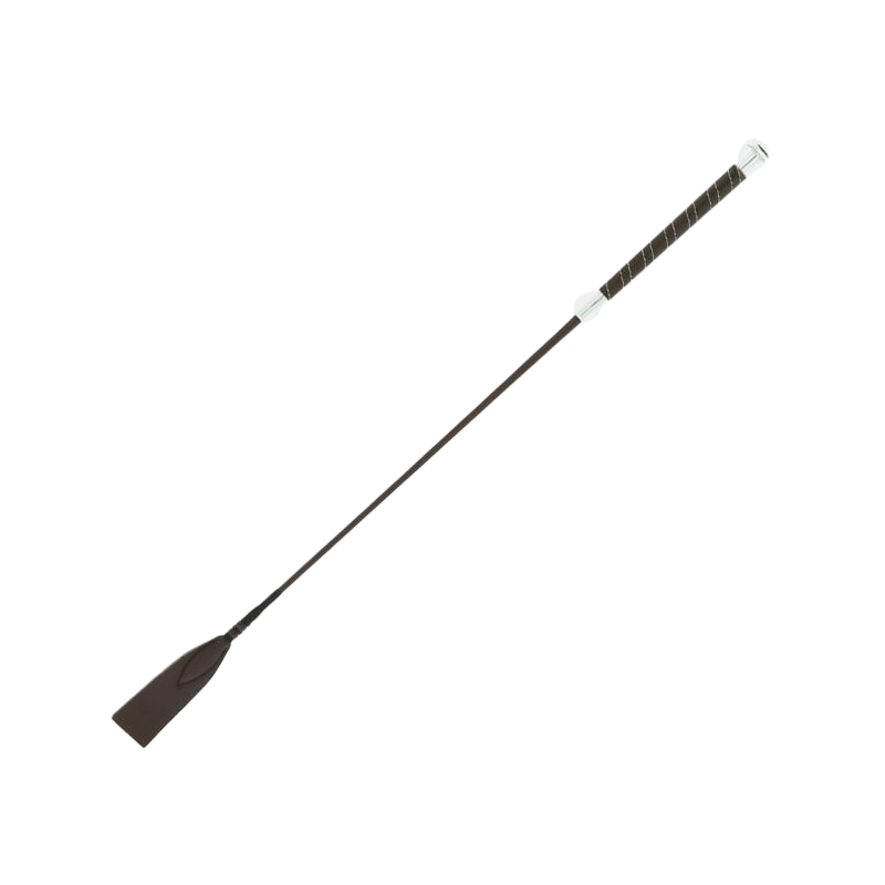 Whip&Go - Cravache effet cuir marron | - Ohlala