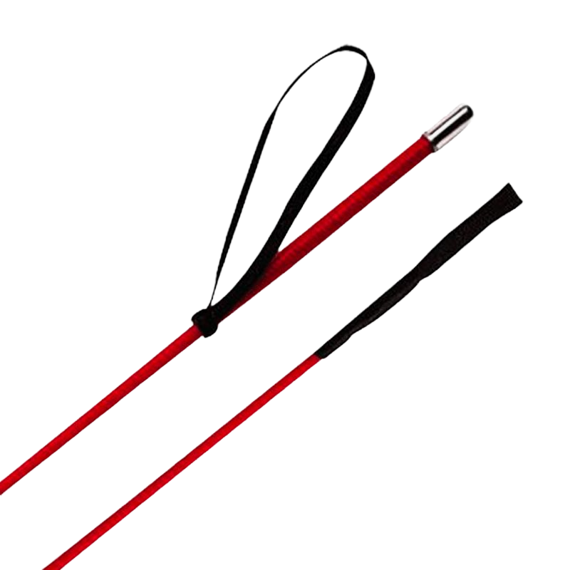 Whip&Go - Cravache fibre de verre et nylon tressé rouge 61 cm | - Ohlala
