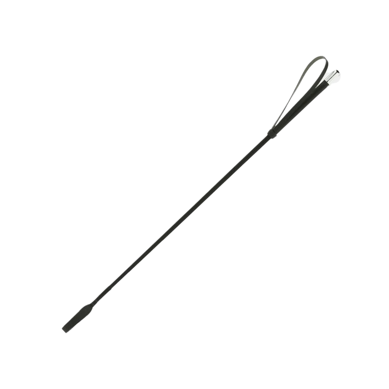 Whip&Go - glasvezelwip bedekt met zwart gevlochten nylon
