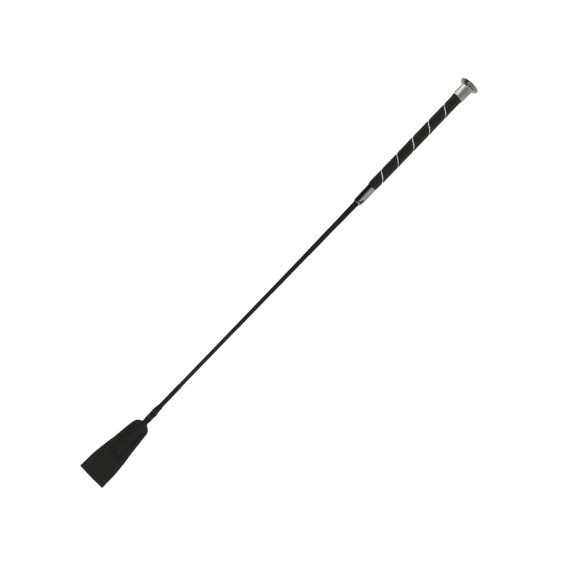 Whip&Go - Cravache insert strass noir | - Ohlala