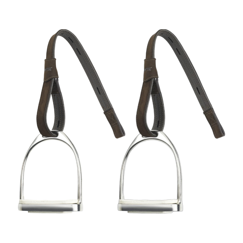 Wintec - Etrivières Pro Webbers II marron | - Ohlala