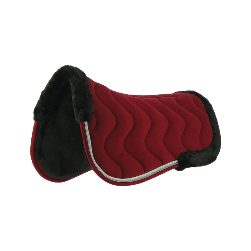 Equithème - Amortisseur de dos Jump Pro bordeaux/blanc | - Ohlala