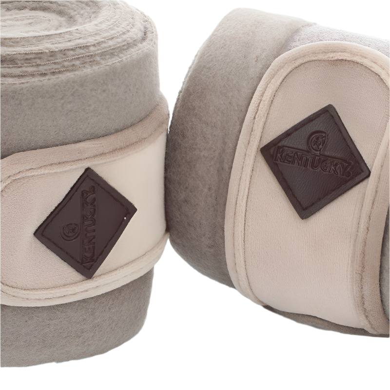 Kentucky Horsewear - Basic Velvet beige polo strips (x4)