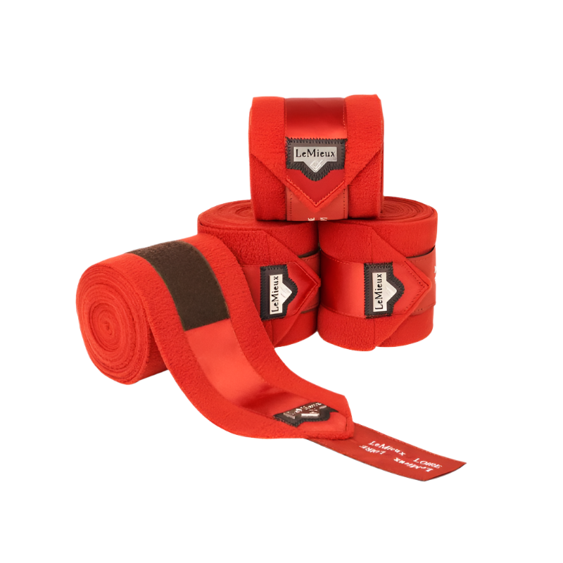 LeMieux - Bandes de polo Loire Satin sienna (x4) | - Ohlala
