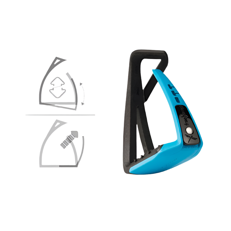 Freejump - Étriers Soft'Up Lite Noir / Bleu | - Ohlala