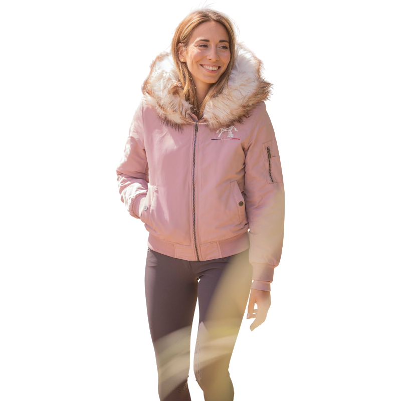 Pénélope - Bombers femme Lyon rose poudré