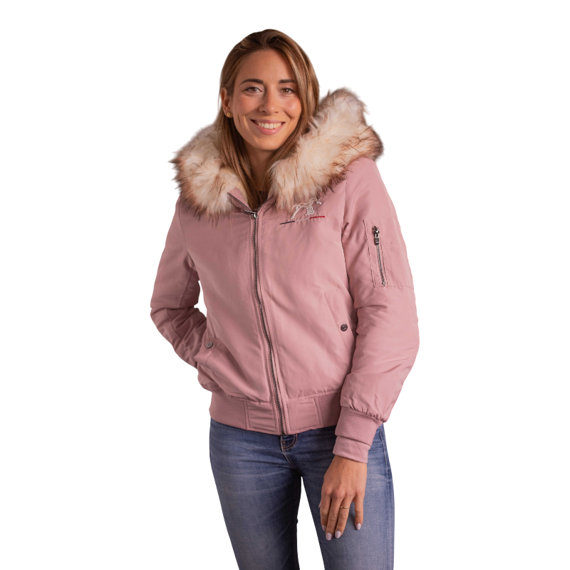 Pénélope - Bombers femme Lyon rose poudré