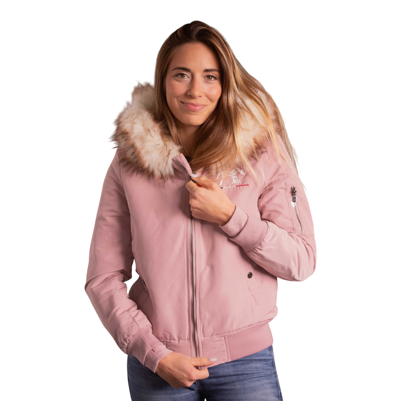 Pénélope - Bombers femme Lyon rose poudré