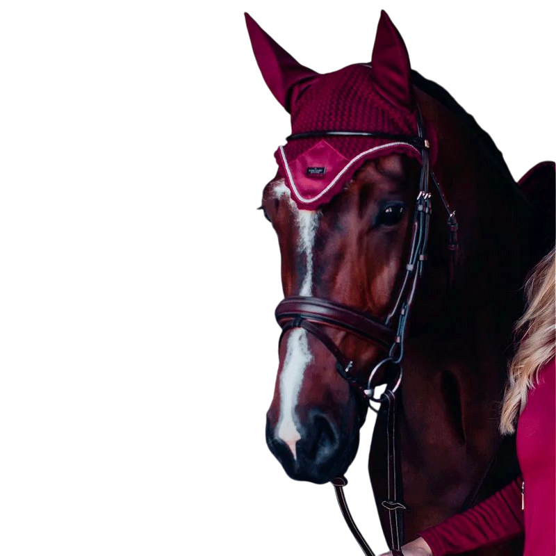 Equestrian Stockholm - Bonnet pour cheval Bordeaux | - Ohlala