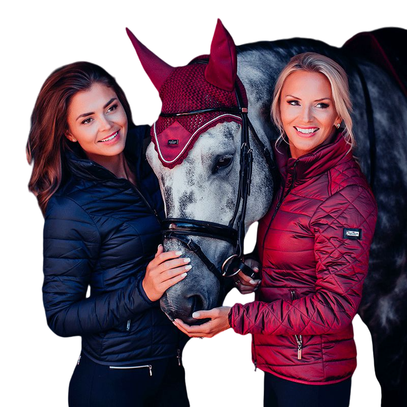Equestrian Stockholm - Bonnet pour cheval Bordeaux | - Ohlala