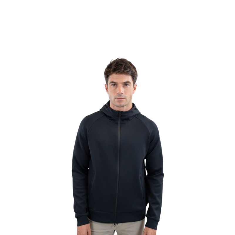 SG - Sweat à capuche zippé homme Caracho noir | - Ohlala