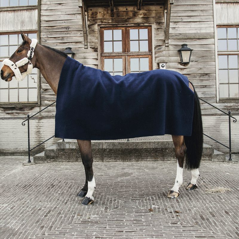 Kentucky Horsewear - Couverture Séchante carré heavy marine | - Ohlala