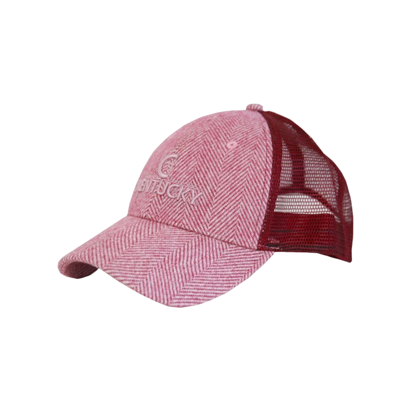 Kentucky Horsewear - Casquette Trucker Laine rose clair | - Ohlala