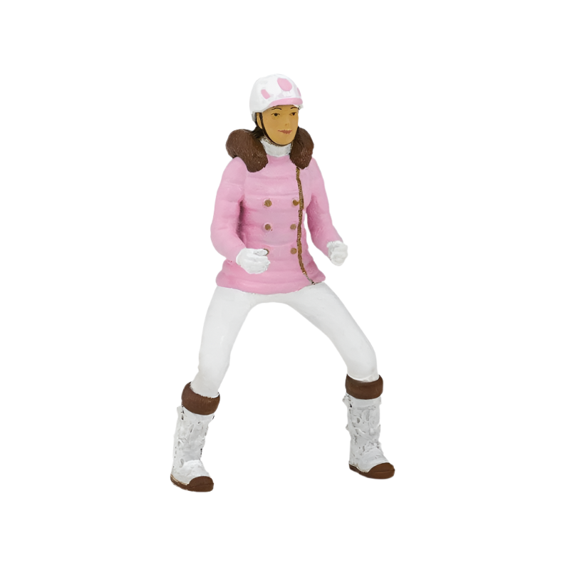 Papo - Figurine Cavalière Fashion Hiver | - Ohlala