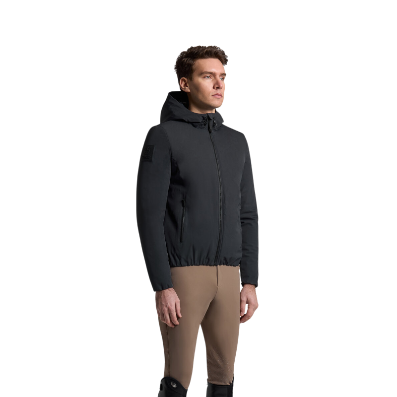 Cavalleria Toscana - Herren Bomberjacke aus Nylon in Marineblau